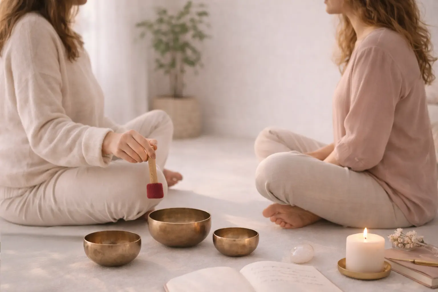 Klankschalen en healing bij Divine Balance